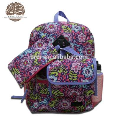 5 in 1 Full Set Cheap Promotion School Backpack with Lunch Box