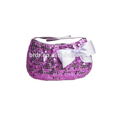 Cheap Price High Quality Purple Sequins Small Handbag