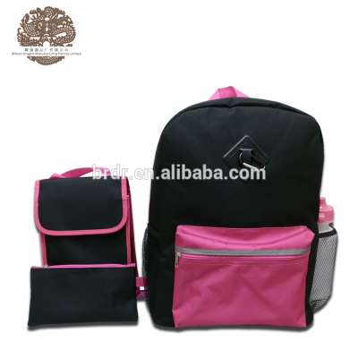 2016 Bulk Wholesale School Bag with Lunch Bag and Pencil Case