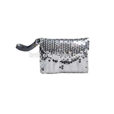 New Arrival Galaxy Silver Sequins Name Card Holder for Business Women