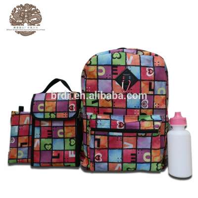 China Supplier Backpack School BAG and Lunch Bag Set